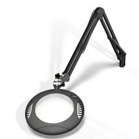 Green-Lite ® - 190 mm Round LED Magnifier - Charcoal Mist Metallic
